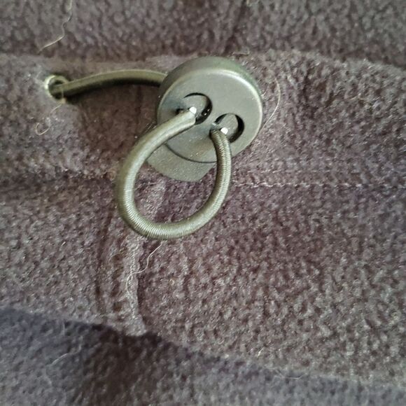 Eddie Bauer Fleece Jacket Mens sz Medium Quarter Zip Black Pullover - Picture 6 of 6